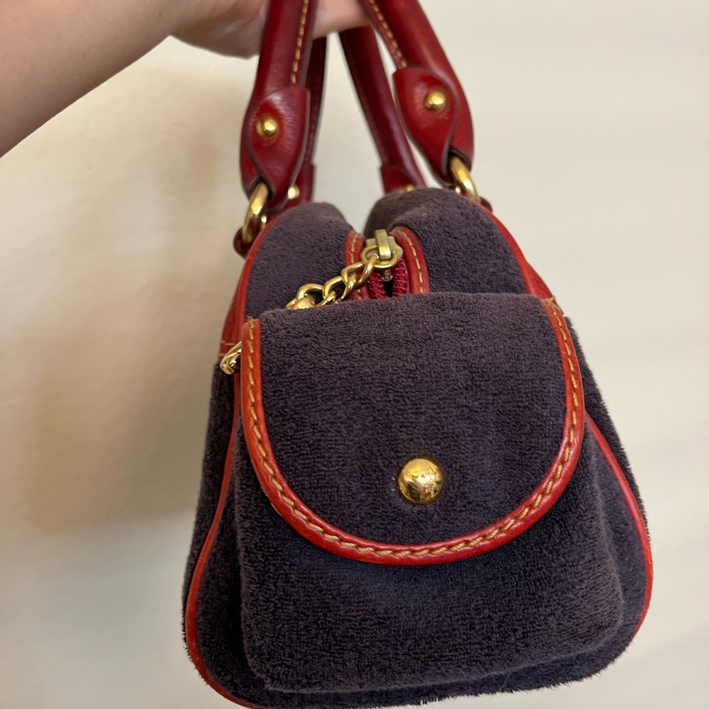 RARE Vintage Juicy Couture strawberry bowler bag navy and red - Picture 2 of 16